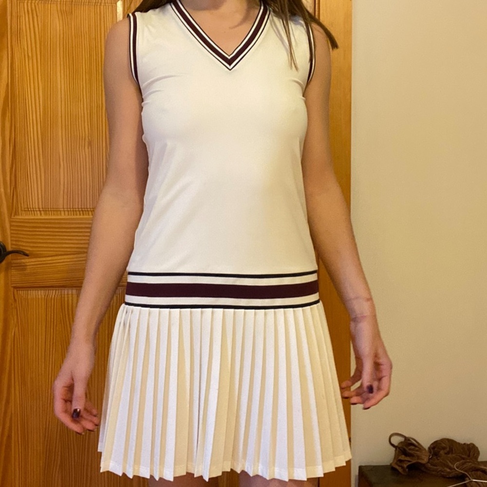 Tory Burch Performance Jersey V-Neck Tennis Dress, S